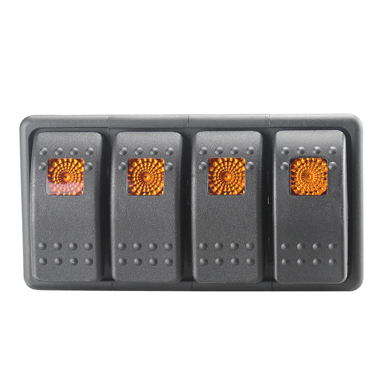 Fastronix, Rocker Switch Panel, Quad, Amber
