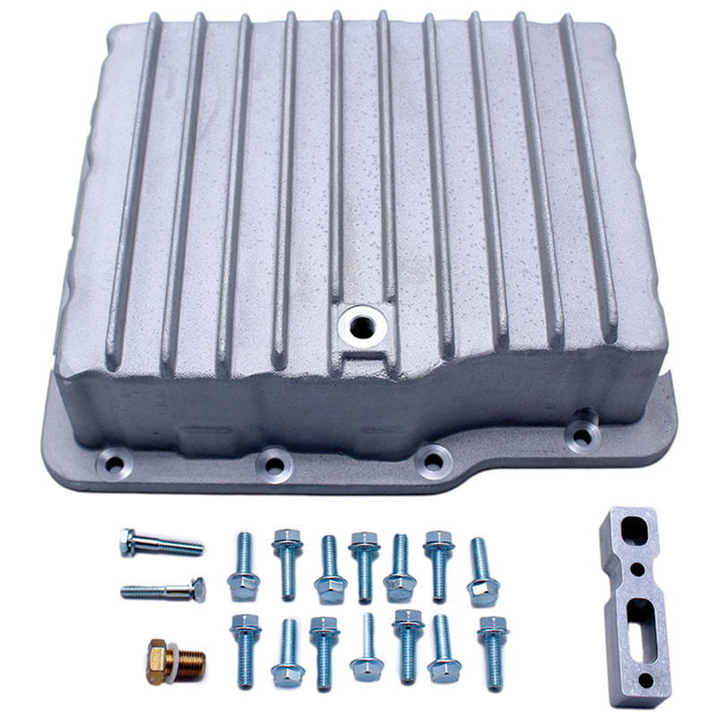 FTI, Deep Cast Aluminum Transmission Pan, Powerglide, Extra 2 qts.