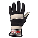 G-Force, G5 SFI 3.3/5 Single Layer Racing Gloves with Leather Palms, Adult, X-Large, Black