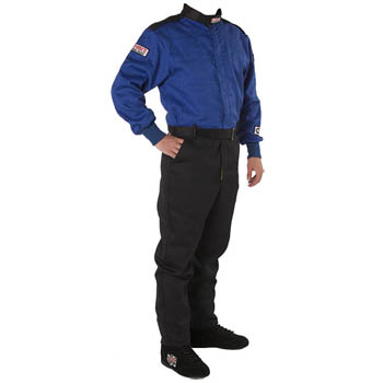 G-Force, One Piece GF 525, SFI 3.2A/5 Multi-Layer Racing Suit, 3X-Large, Blue