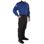 G-Force, One Piece GF 525, SFI 3.2A/5 Multi-Layer Racing Suit, X-Large, Blue