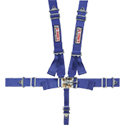 G-Force, Pro-Series, 5-Point, Twin Individual Latch & Link Harness, Pull Down, Blue