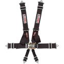 G-Force, Pro-Series, 6-Point, Twin Individual Latch & Link Harness, Pull Down With Dual Sub Straps, Black