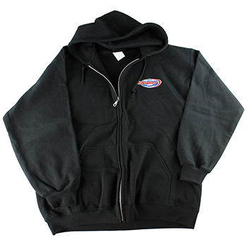 Howards Cams Zip-Up Hooded Sweatshirt, 3X-Large, Black