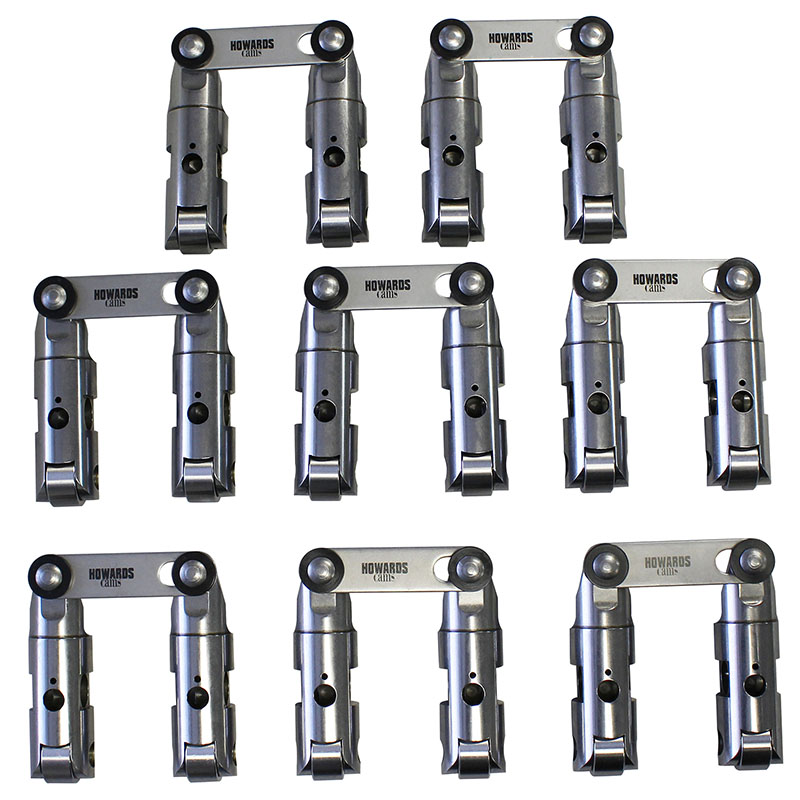 Howards Cams, UltraMax Direct Lube Bushed Roller Lifters for Ultra Severe Applications, Chrys. BB 383-440, .180