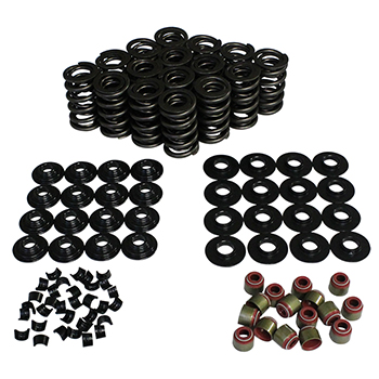 Howards, Spring Upgrade Kit, GM Gen III LS1/2/6, Dual Spring, Retainers, Locators, Locks, & Seals