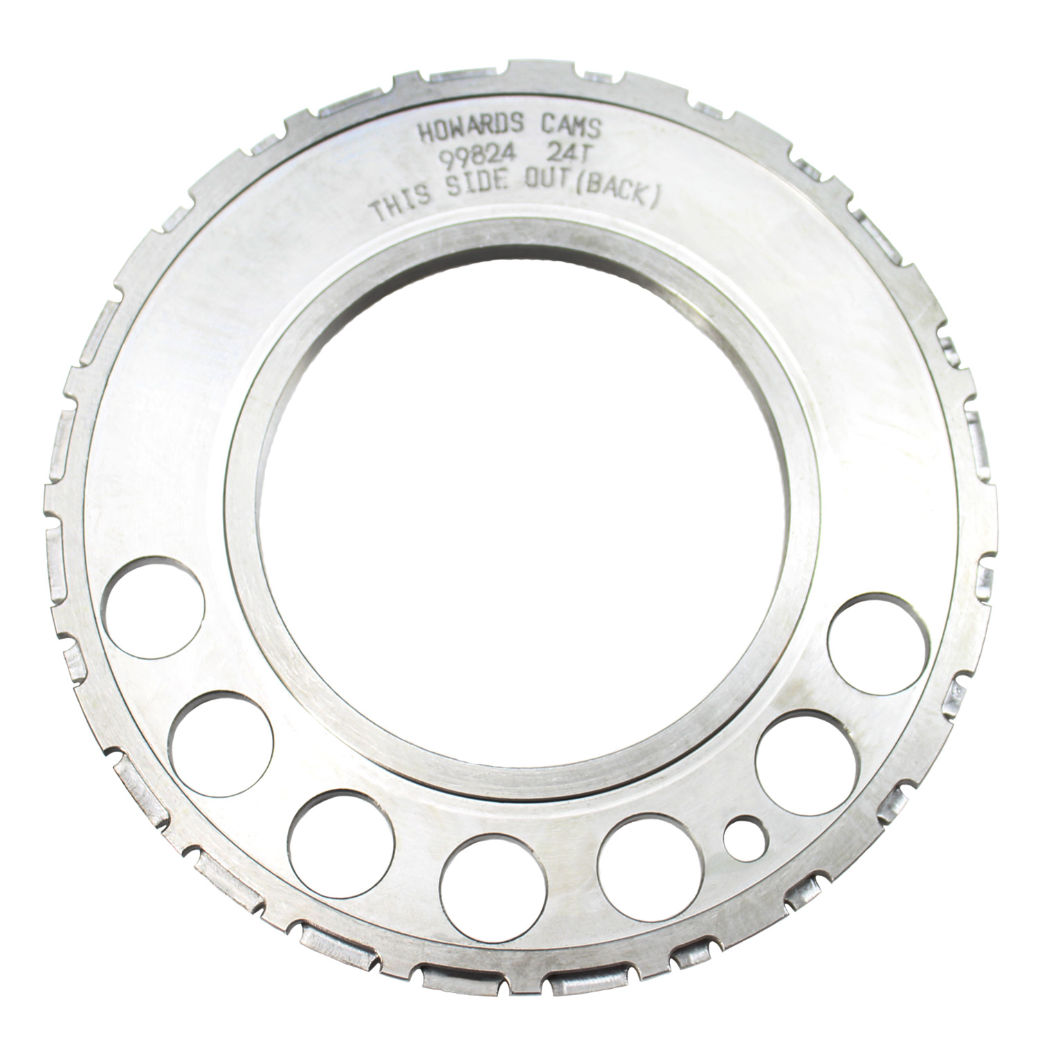 Howards Cams, Billet Reluctor Wheel, GM LS, 24 Tooth, 7-Hole