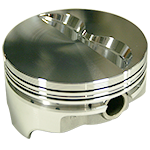 Icon, 2618 Forged Pistons, Chev SB 383, Flat Top, 4.000
