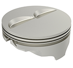 Icon, 2618 Forged Pistons, Chev SB 434, Flat Top, 4.185
