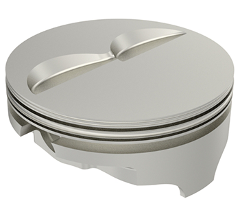 Icon, 2618 Forged Pistons, Chev SB 434, Flat Top, 4.185