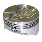 KB Performance Pistons, Hypereutectic Pistons, Chev SB 400, Dish (D-Cup), 4.125
