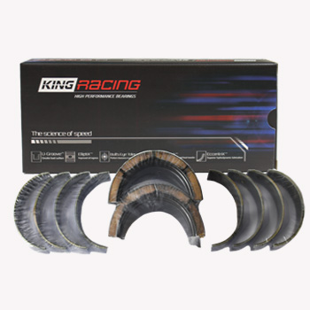 King, XP Series Tri-Metal Main Bearings, Chev BB, .010, Narrowed