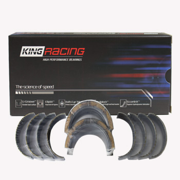 King, pMax-Black Coated Race Main Bearings, Chev BB, .010