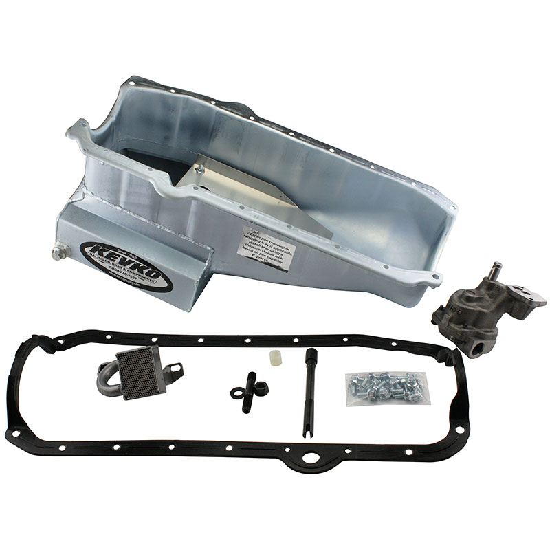 Kevko, Complete Drag/Street Oil Pan Kit, Chev SB 80-85