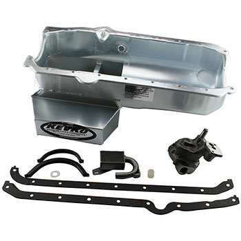 Kevko, Complete Circle Track Oil Pan Kit, Chev SB, Pre-'80