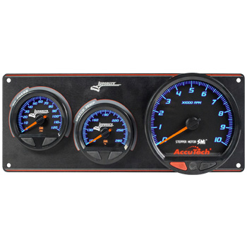 Longacre, AccuTech Stepper Motor Race Tach & Gauge Panel