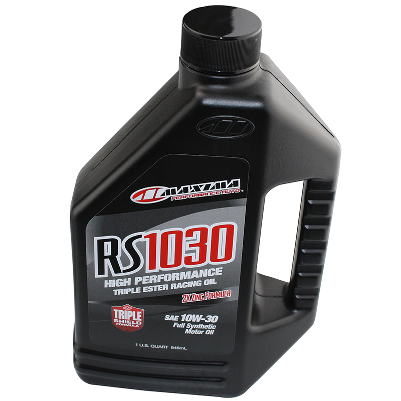 Maxima, RS Series 100% Synthetic Full Race Grade Oil RS1030, 10w-30