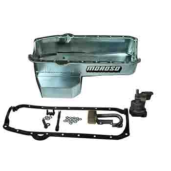 Moroso, Circle Track Oil Pan, Chev SB 86-Up, w/ High Volume Oil Pump