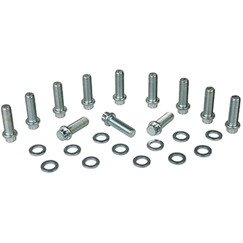 Moroso, 12-Pt. Intake Bolts, Chev SB/90 Deg. V6, Chrysler SB