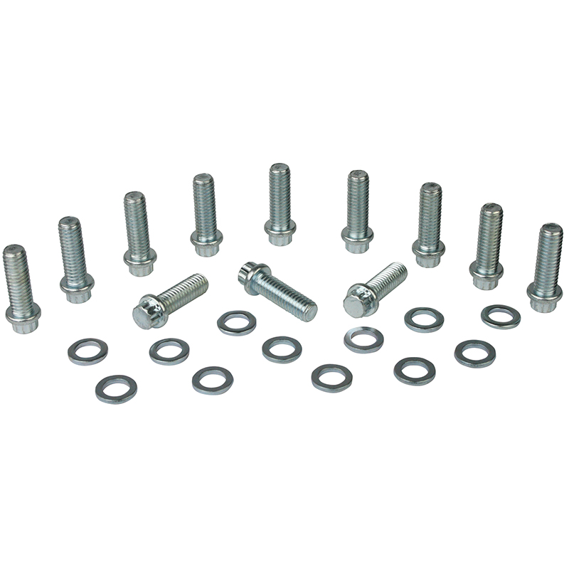Moroso, 12-Pt. Intake Bolts, Chev SB/90 Deg. V6, Chrysler SB