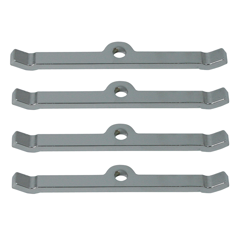 Moroso, Valve Cover Hold Down Tabs, Chev SB, Chrome