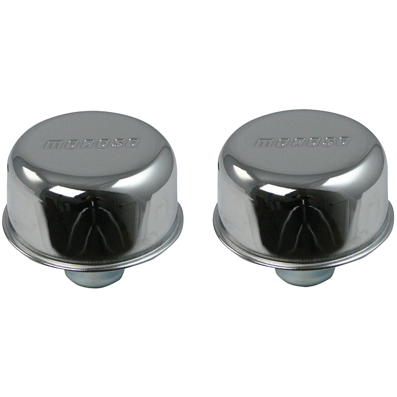 Moroso, Valve Cover Breathers, Chrome, Set of 2