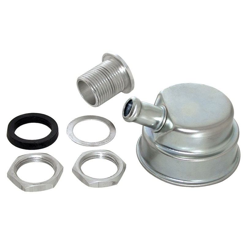 Moroso Positive Locking Breather w/Tube Moroso Positive Locking Breather w/Tube