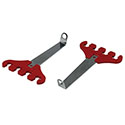 Moroso, 4-Hole Wire Looms, Universal, 7-9mm, Red