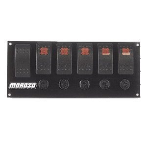 Moroso, Rocker Switch Panel, 5 On/Off w/Start Switch
