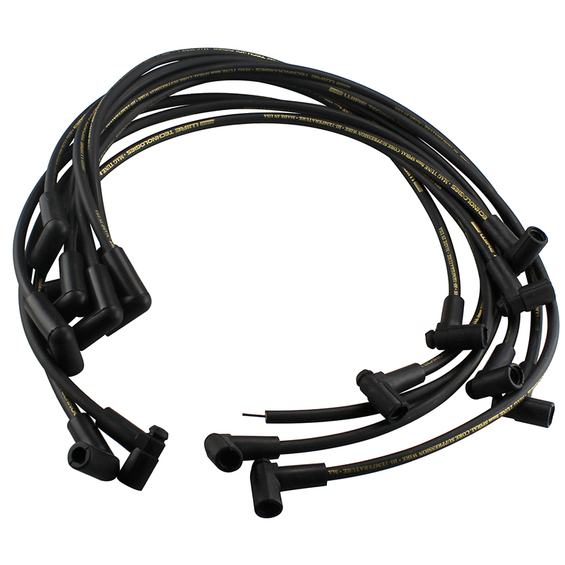 Moroso, Mag-Tune Race Wire Set, Chev SB, HEI, Over Valve Covers, Black