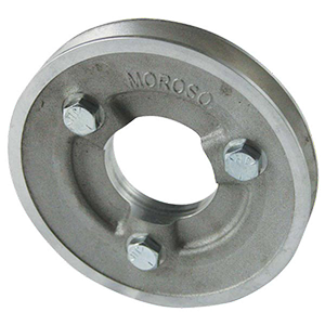 Moroso, Cast Aluminum Crankshaft Pulley, Chevrolet Big Block, Short, Single Groove, 30% Reduction