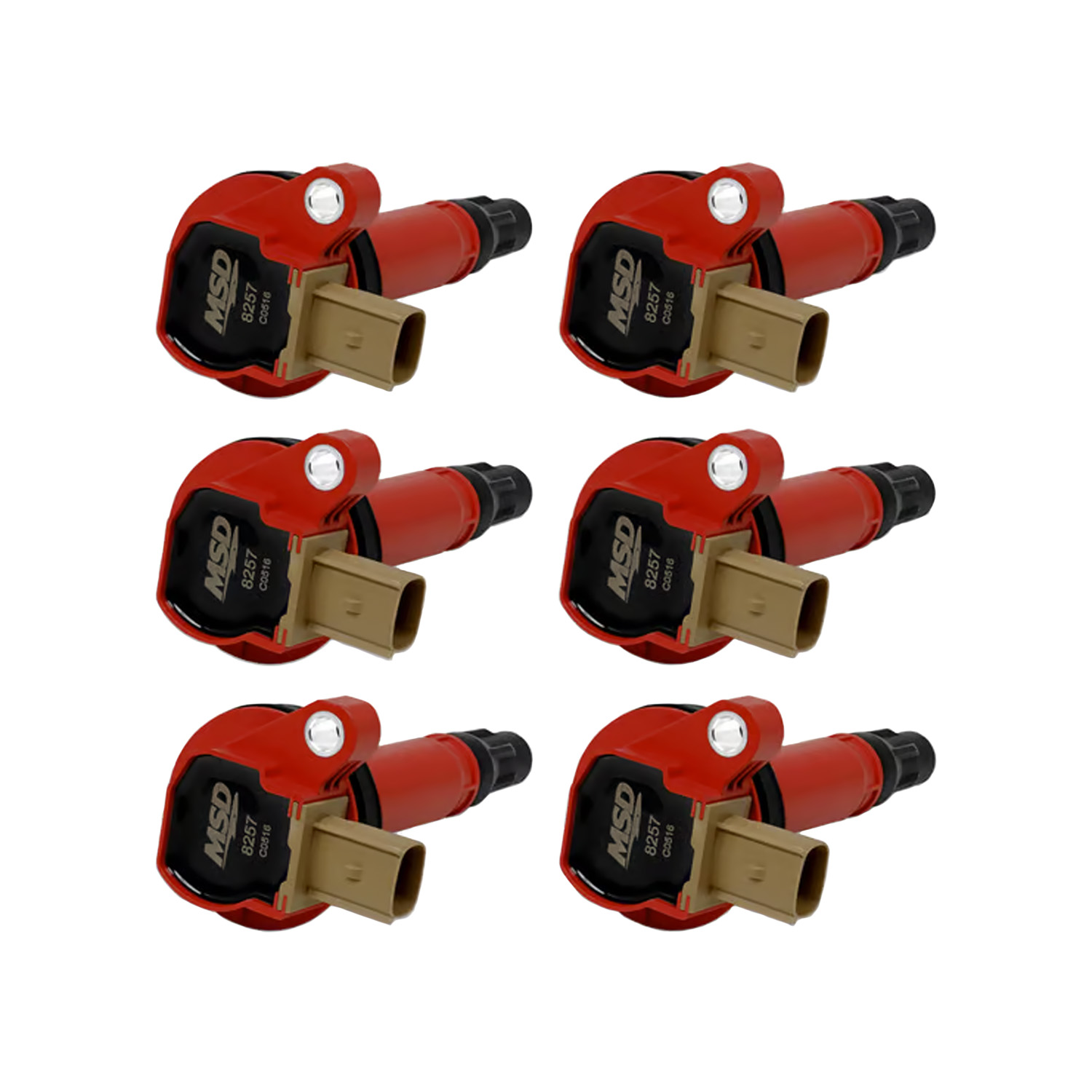 Ignition Coil Pack, Coil-On-Plug, Red, Ford EcoBoost V6,