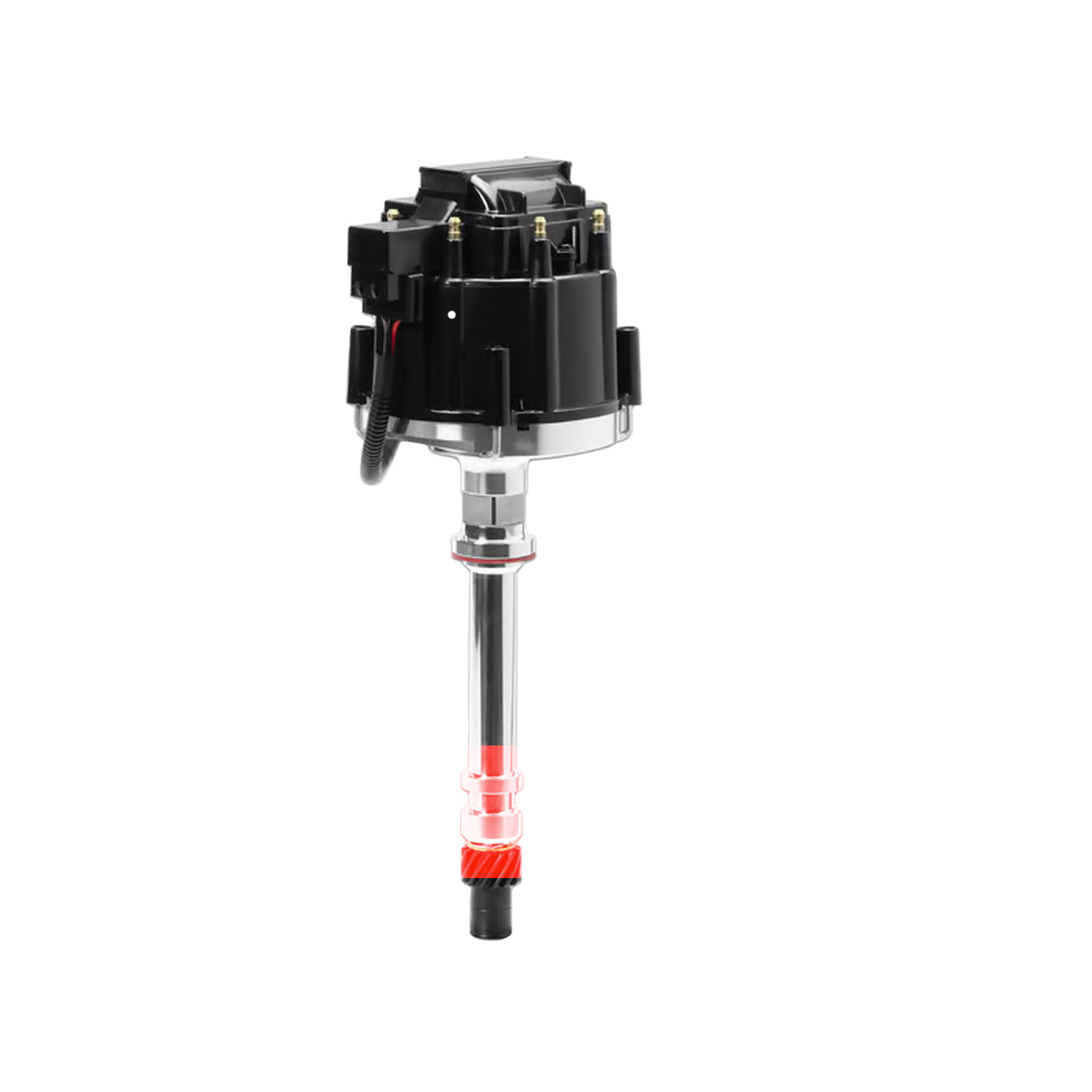 MSD, Circle Track HEI Distributor, Chev SB/BB, Black Cap, Mechanical Advance, Each
