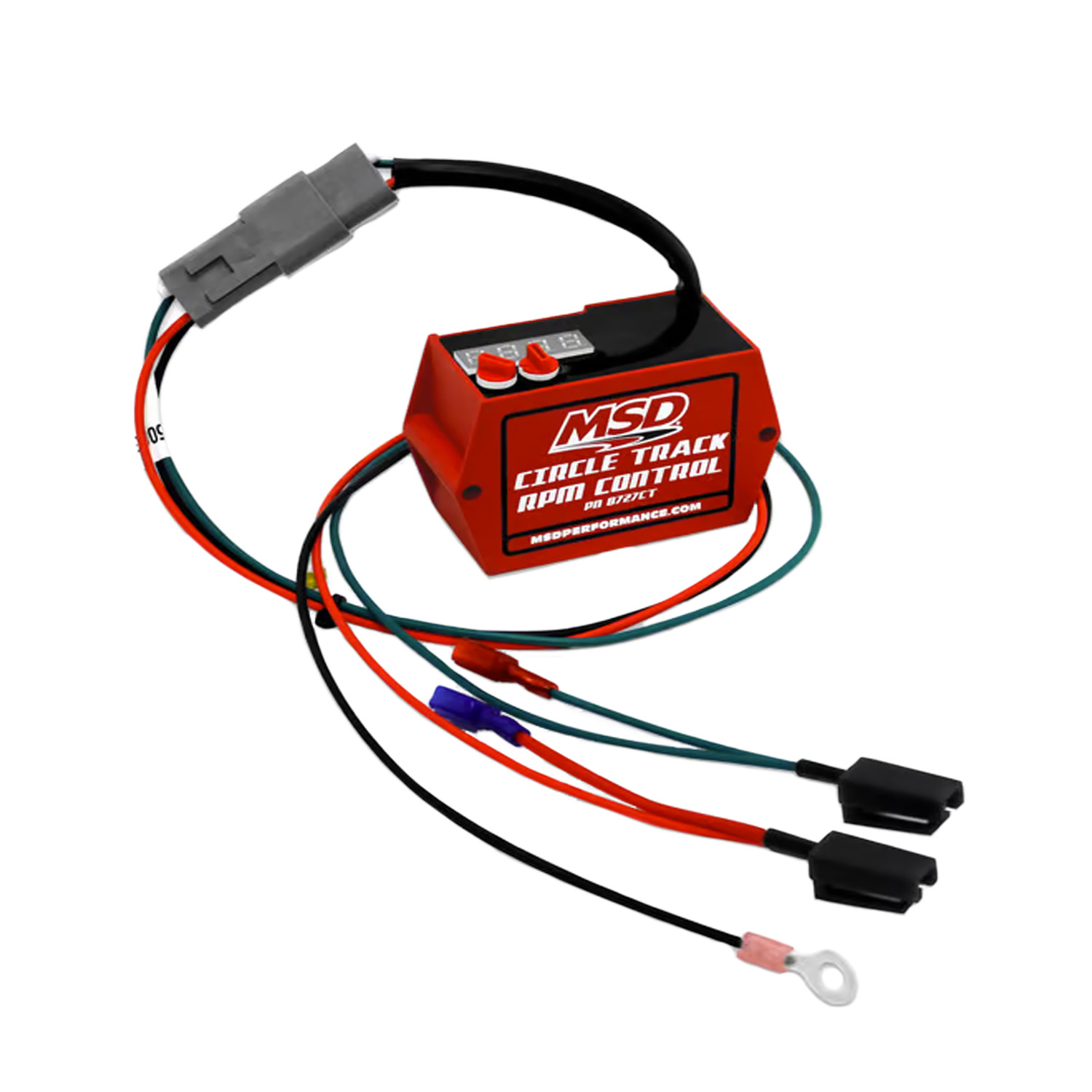 MSD, Digital Soft Touch HEI REV Limiter, Circle Track, Adjustable, 3000-9900 RPM, 100 RPM Increments, Each