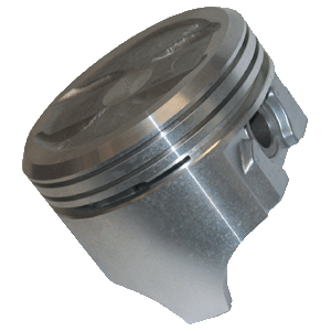 Cast Aluminum Pistons, Chev SB 350, Dished (4VR), 4.000