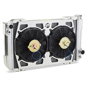 Proform Parts, 1-2-3 Universal Radiator System w/ Dual Fan & Bracket, Chevrolet/GM, 31.1