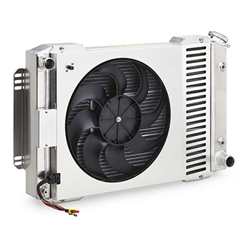Proform Parts, Slim-Fit Radiator System, LS Conversion, Chevrolet/Pontiac with Shroud & Fan, Automatic, Sold as Kit