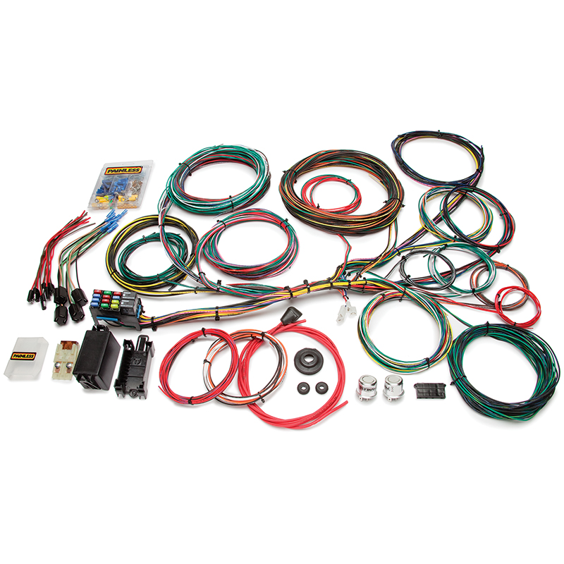 Painless, Classic Customizable Chassis Harness, Ford Color Coded, 21 Circuit