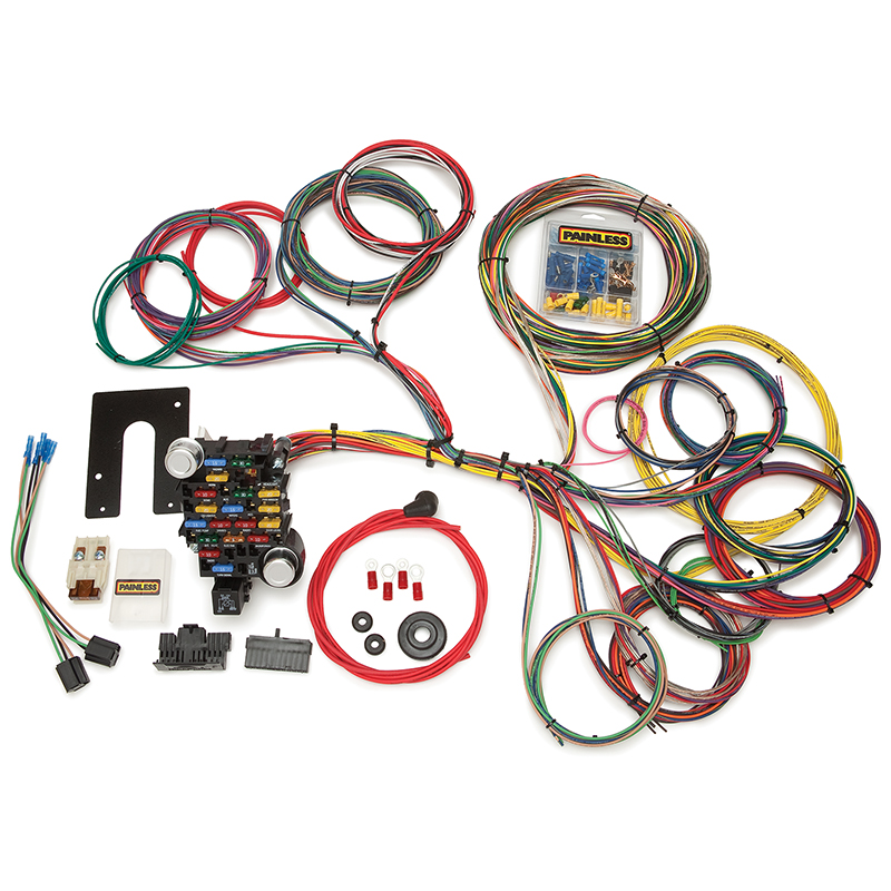 Painless, Classic Plus Customizable Chassis Harness, 28 Circuit, Pickup, Key in Dash