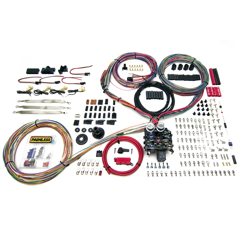 Painless, Pro Series Chassis Harness, 23 Circuit, Grommet Firewall Pass-Through, GM Keyed Column