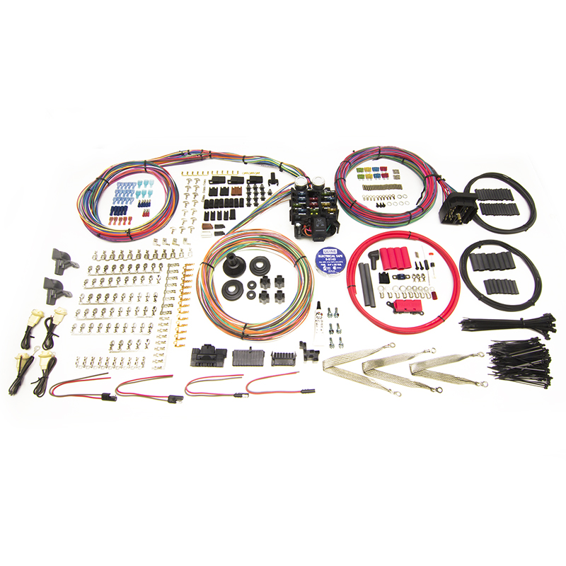 Painless, Pro Series Chassis Harness, 23 Circuit, Bulkhead Firewall Pass-Through, GM Keyed Column
