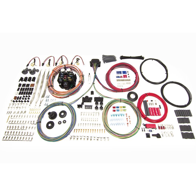 Painless, Pro Series Chassis Harness, 23 Circuit, Truck, Bulkhead Firewall Pass-Through, Key in Dash
