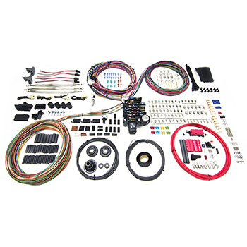 Painless, Pro Series Chassis Harness, 25 Circuit, Grommet Firewall Pass-Through, Key in Dash