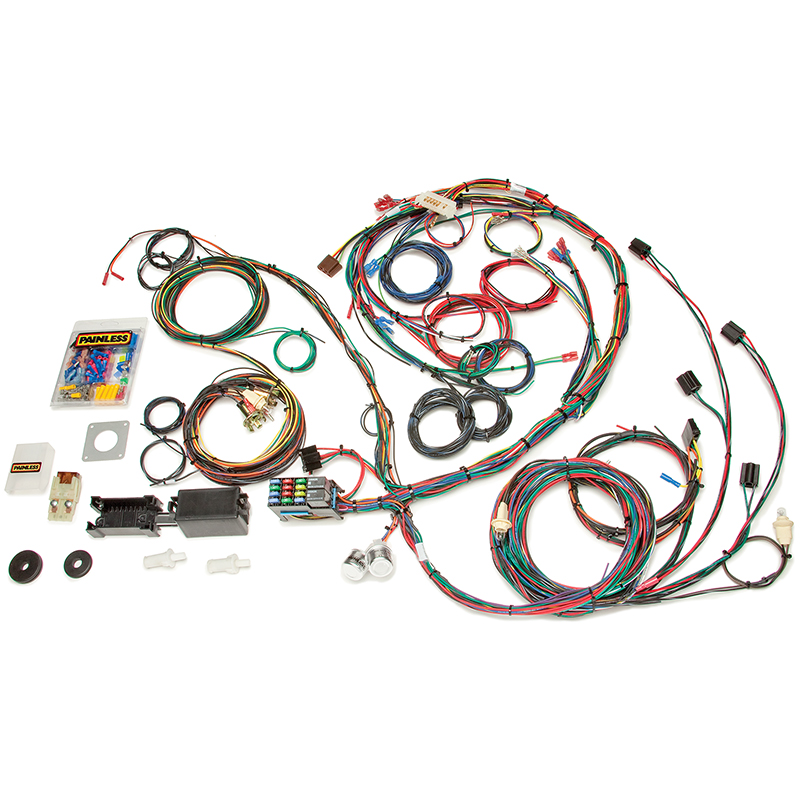 Painless, Direct Fit Chassis Harness, 22 Circuit, Mustang 69-70