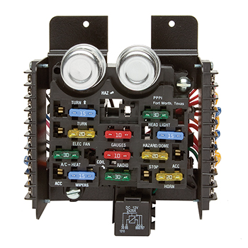 Painless, Universal Pre-Wired Fuse Block, 14 Circuit, 11-Fuse ATP