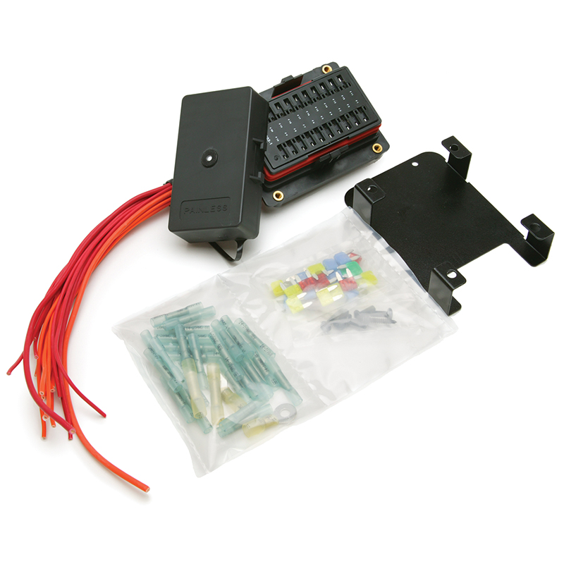 Painless, Universal Style Pre-Wired Fuse Block, Weatherproof, 20 Circuit