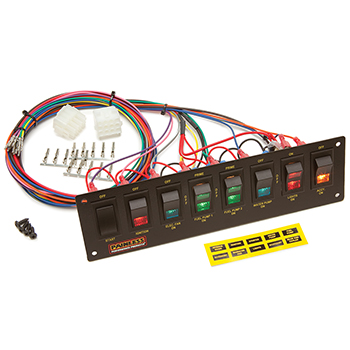 Painless, 8-Switch Panel/Non-Fused/Dash Mount for Part #50001