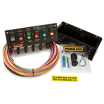 Painless, 6-Switch Rocker Circuit Breaker Panel