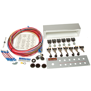 Painless, Off-Road 6 Toggle Switch/Push Button Start with Roll Bar Mount