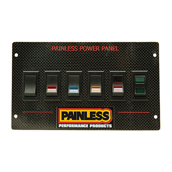 Painless, Carbon Fiber Power Rocker Switch Panel, Mustang '87-'93